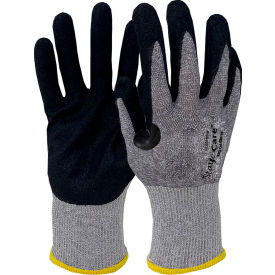 ESD Cut Resistant Gloves, Nitrile Coated, Level 6, S, Yellow Cuff