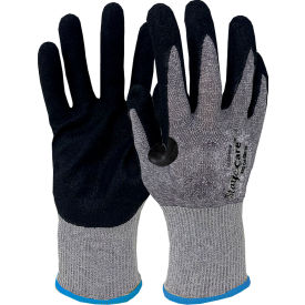 ESD Cut Resistant Gloves, Nitrile Coated, Level 6, XS, Blue Cuff