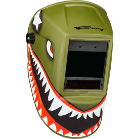 PRO Warhawk ADF Welding Helmet, 9-13 Variable Shade Control, Green