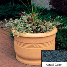 Round Outdoor Planter - Weatherstone Charcoal 36x24