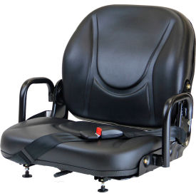 Concentric Fold-Down Back Seat with Hip Restraints & Lap Belt, Vinyl, Black