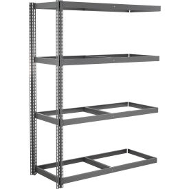 4 Shelf Heavy Duty Boltless Shelving, Add On, 72"W x 24"D x 96"H, No Deck