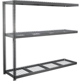 3 Shelf, Standard Duty Boltless Shelving Add On, 96"W x 36"D x 72"H, Wire Deck