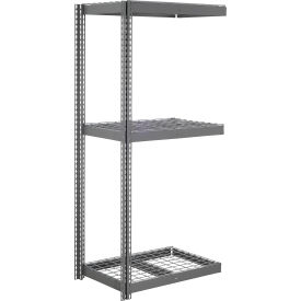 3 Shelf Heavy Duty Boltless Shelving Add On, 36"W x 18"D x 60"H, Wire Deck