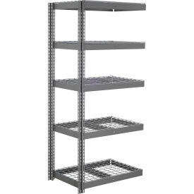 5 Shelf, Heavy Duty Boltless Shelving Add On, 48"W x 36"D x 60"H, Wire Deck