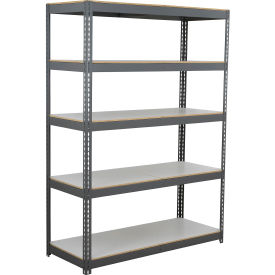 5 Shelf Heavy Duty Boltless Shelving Starter, 72"Wx36"Dx60"H, Laminate Deck