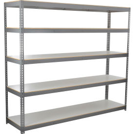 5 Shelf Standard Duty Boltless Shelving Starter, 96"Wx36"Dx60"H, Laminate Deck