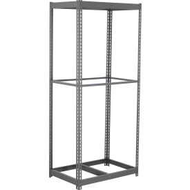 3 Shelf, Commercial Duty Boltless Shelving, Starter, 48"W x 24"D x 96"H, No Deck