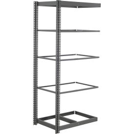 5 Shelf, Commercial Duty Boltless Shelving, Add On, 48"W x 24"D x 72"H, No Deck