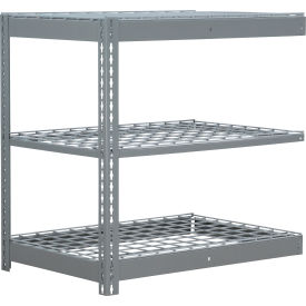 3 Shelf, Commercial Duty Boltless Shelving, Add On, 48"W x 24"D x 48"H, Wire Deck
