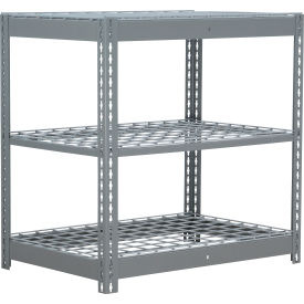 3 Shelf Commercial Duty Boltless Shelving Starter 36"W x 12"D x 36"H Wire Deck