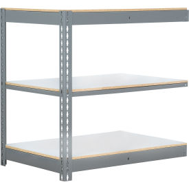 3 Shelf Commercial Duty Boltless Shelving Add On, 36"Wx18"Dx48"H, Laminate Deck