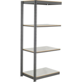 4 Shelf Commercial Duty Boltless Shelving Add On, 36"Wx12"Dx72"H, Laminate Deck