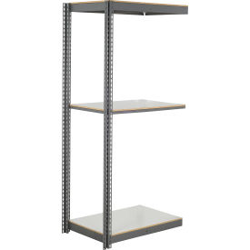 3 Shelf Commercial Duty Boltless Shelving Add On, 36"Wx12"Dx84"H, Laminate Deck