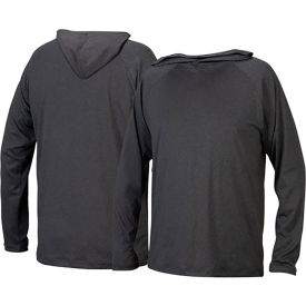 Long Sleeve Pullover Hoodie with UV Protection, 3XL, Gray