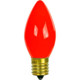 7W, 120V, Red, Pack of 25