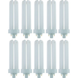 U-Bend Fluorescent Bulb, GX24q4 Base, 42W, 3200 Lumens, 50K, Super White, Pack of 10