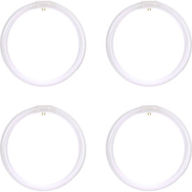 T9 Circline Fluorescent Bulb, G10q Base, 32W, 1750 Lumens, 6500K, Daylight, Pack of 4