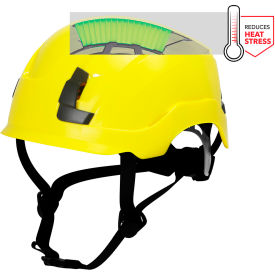 GH401 Non-Vented Safety Helmet, 4-Point Adjustable Ratchet Suspension, Yellow
