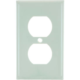 Duplex Switch Cover Plate, 1-Gang, Almond, Pack of 12