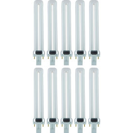U-Bend Fluorescent Bulb, GX23 Base, 13W, 720 Lumens, 5000K, Super White, Pack of 10