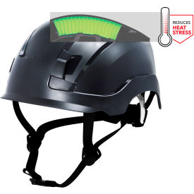 Non-Vented Safety Helmet, 4-Point Adjustable Ratchet Suspension, Black