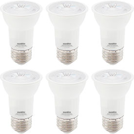 LED PAR16 Recessed Spotlight Bulb, E26 Base, 7W, 500 Lumens, 30K, Warm White, Pack of 6