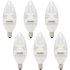 LED B11 CTC Light Bulb, E12 Base, 4.5W, 300 Lumens, 2700K, Warm White, Pack of 6