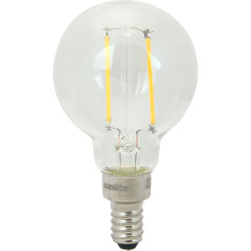LED G16.5 Filament Light Bulb, E12 Base, 2.5W, 250 Lumens, 30K, Warm White, Pack of 6