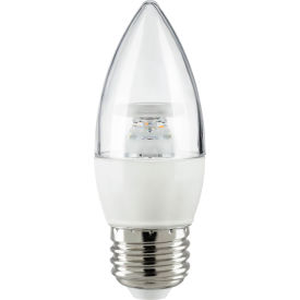 LED B13 Torpedo Clear Light Bulb, E26 Base, 7W, 500 Lumens, 5000K, Daylight, Pack of 6