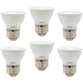 LED PAR16 Recessed Floodlight Bulb, E26 Base, 6W, 500 Lumens, 27K, Soft White, Pack of 6