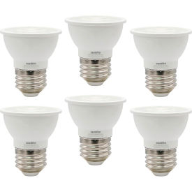 LED PAR16 Recessed Floodlight Bulb, E26 Base, 6W, 500 Lumens, 30K, Warm White, Pack of 6