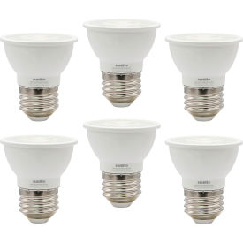 LED PAR16 Recessed Floodlight Bulb, E26 Base, 6W, 500 Lumens, 50K, Daylight, Pack of 6