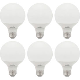 LED G25 Frosted Globe Light Bulb, E26 Base, 6W, 520 Lumens, 5000K, Daylight, Pack of 6
