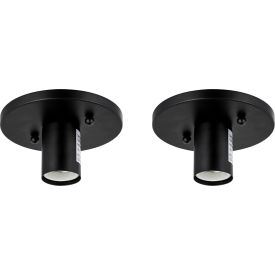 Decorative Lamp Holder, E26 Medium Base, Matte Black, Pack of 2