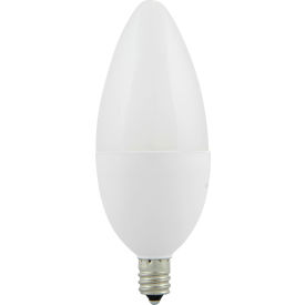 LED B11 Chandelier Light Bulb, E12 Base, 7W, 500 Lumens, 2700K, Soft White, Pack of 6