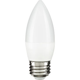 LED B13 Torpedo Frosted Light Bulb, E26 Base, 7W, 500 Lumens, 40K, Cool White, Pk of 6