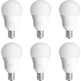 LED A15 Light Bulb, E17 Base, 6W, 480 Lumens, 4000K, Cool White, Pack of 6