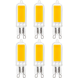 LED G9 Light Bulb, Bi-Pin G9 Base, 4W, 500 Lumens, 5000K, Pack of 6
