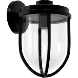 Industrial Farmhouse Outdoor Wall Sconce Light Fixture, E26 Medium Base, 40W, Black