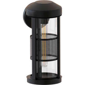 Outdoor Wall Sconce Light Fixture, E26 Medium Base, 40W, Black
