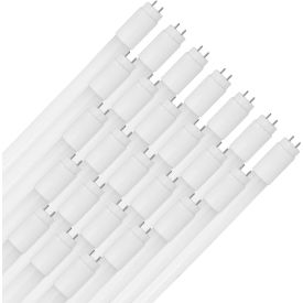 LED T8 Tube Light Bulb, Med Bi-Pin G13 Base, 18W, 2300 Lumens, 65K White - Pack of 25