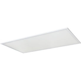 LED Flat Panel Light, 60W, 3000K, 6000 Lumens, 48"L x 24"W, White, Pack of 2