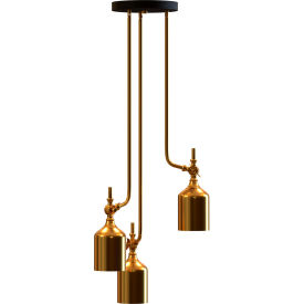 Ambiate Santo Pendant Light Fixture, E26 Base, 40W, Black/Gold