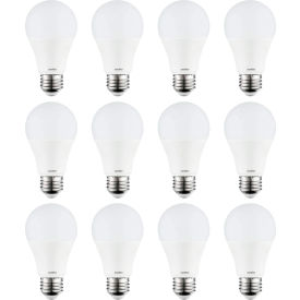 LED A19 Light Bulb, E26 Base, 11W, 1100 Lumens, 3000K Warm White, Pack of 12