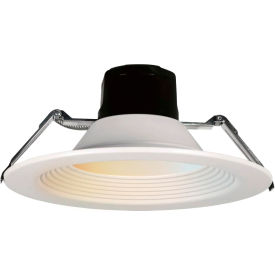 LED Round Recessed Downlight Fixture, 18/27/36W, 4000 Lumens, 10-1/4"Dia., White