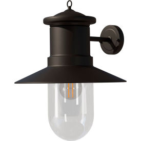 Outdoor Wall Sconce Light Fixture, E26 Medium Base, 60W, Black