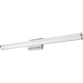 LED Linear Bar Vanity Light Fixture, 30W, 2100 Lumens, 36"L, Brushed Nickel