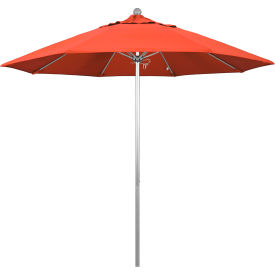 Venture 9' Patio Umbrella, Silver Pole, Olefin Sunset Fabric