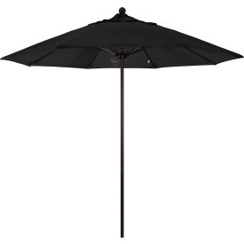 Venture 9' Patio Umbrella, Bronze Pole, Olefin Black Fabric